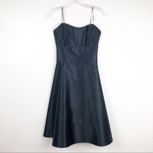 ABS by Allen Schwartz Evening Black‎ Satin Dress